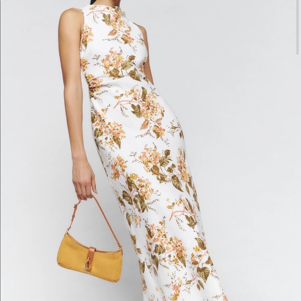 Reformation Casette Linen Dress - Bella